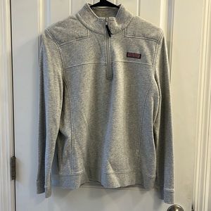 Grey Vineyard Vines quarter zip pullover